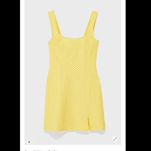 UO yellow fitted sundress